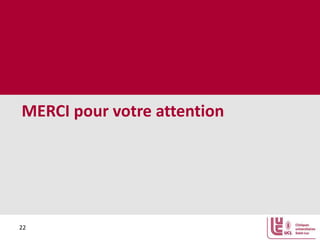 MERCI pour votre attention

22

 