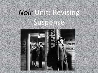 Noir Unit: Revising
Suspense
 
