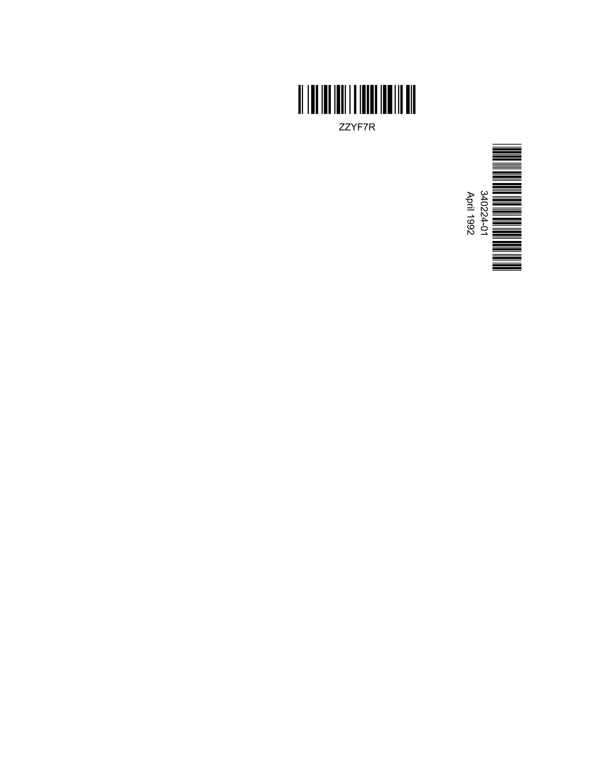 *340224-01*
                         340224-01
                         April 1992
áZZYF7Rxä
            ZZYF7R
 