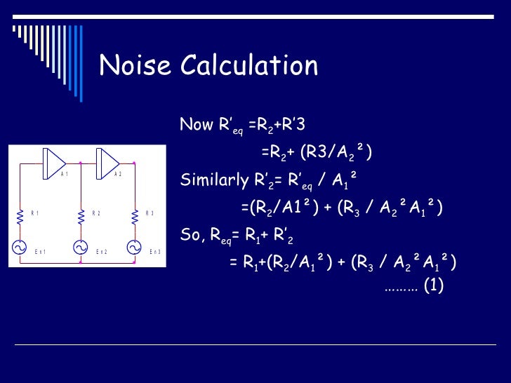 Noise calculation presentation
