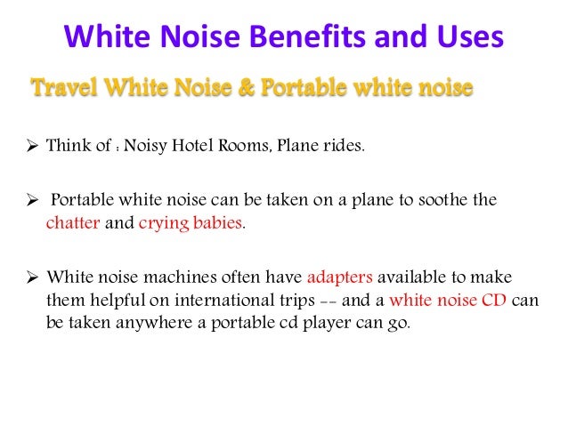 noise cancelling white noise