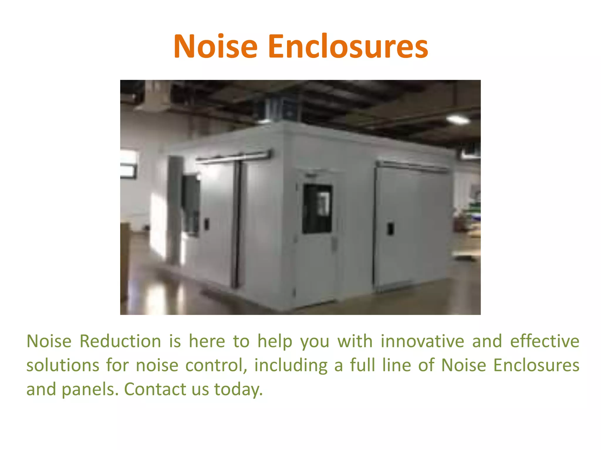 Sound Control Doors | PPTX