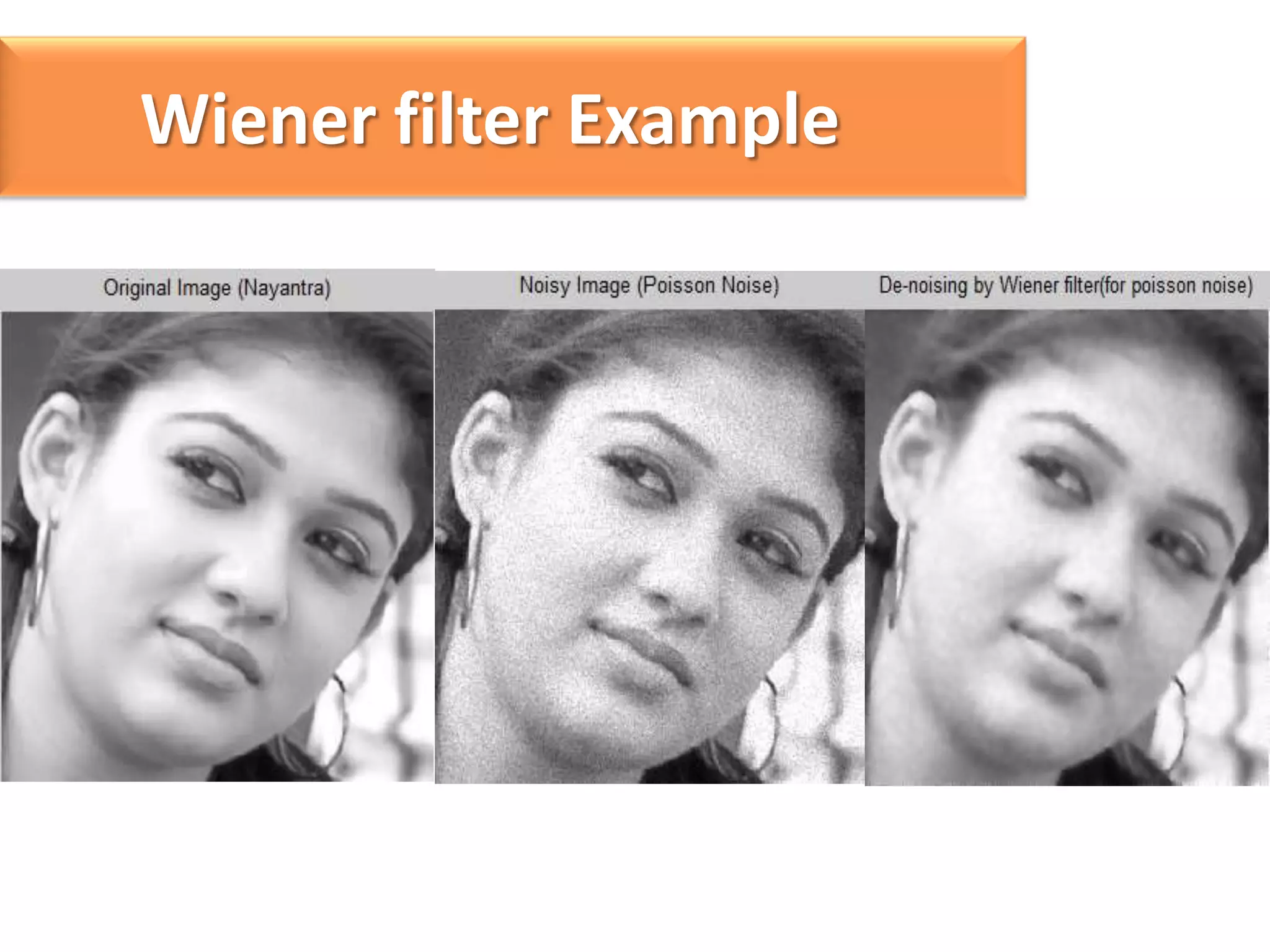Wiener filter Example

 