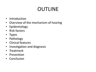 NOISE INDUCED HEARING LOSS (NHIL) NIHL KARAYE | PPTX