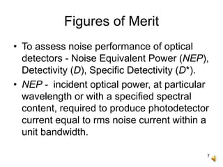 Noise in photodetectors | PPT