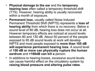Sound Rupture Effect Noise pollution | PPT