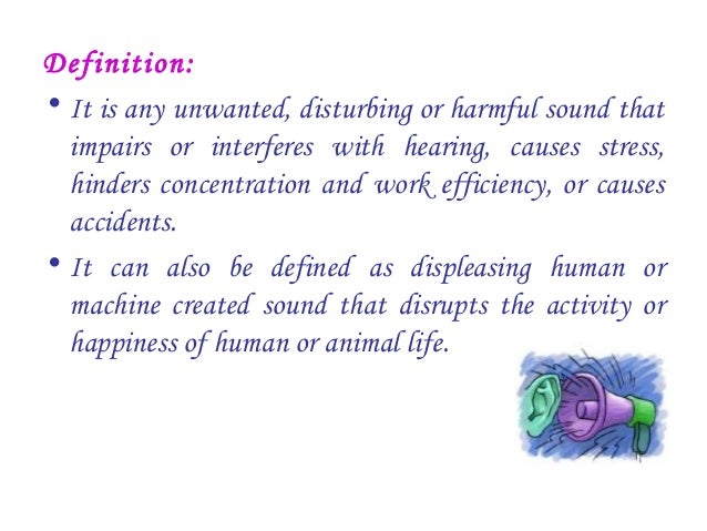 Noise pollution Noise pollution