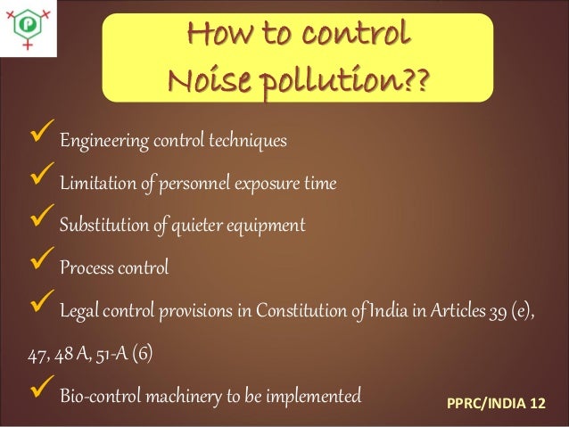 pollution control how noise a pollution Noise