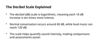 NOISE POLLUTION-measure And Assess Of Noise Level,decibel Scale, Sound ...