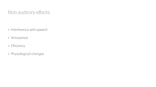 Noise pollution - Environment and health | PDF