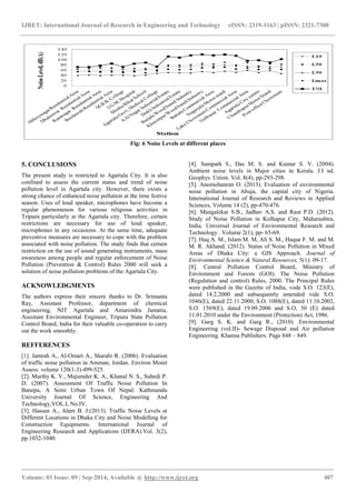 Noise pollution assessment in greater agartala city a case study | PDF