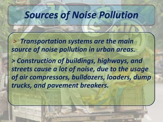 Noise pollution presentation | PPT