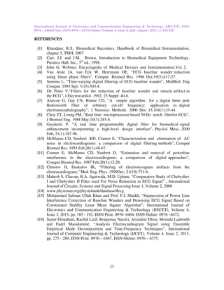Noise reduction in ecg by iir filters a comparative study | PDF