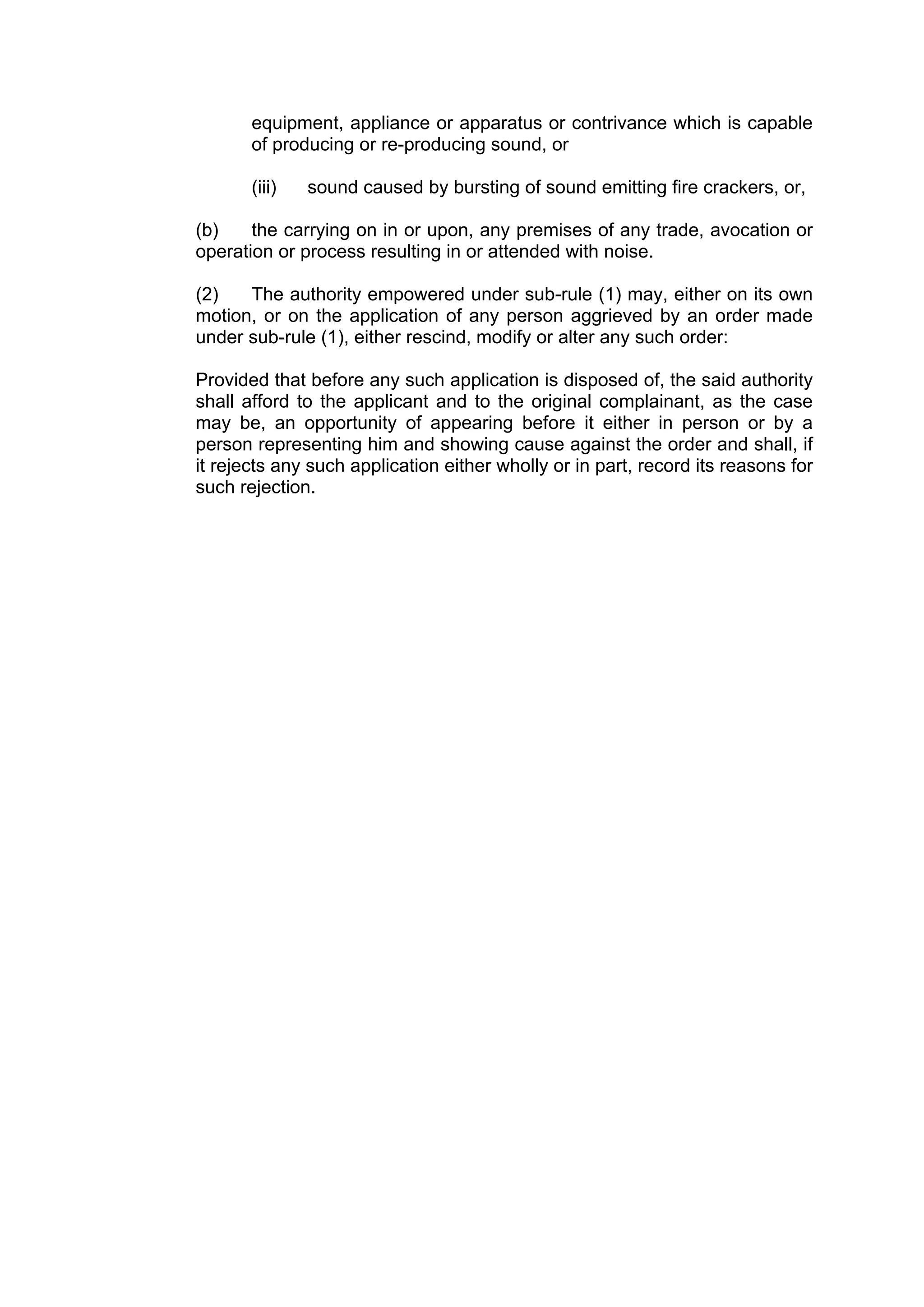 THE NOISE POLLUTION (REGULATION AND CONTROL) RULES, 2000, India | PDF