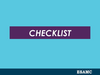 CHECKLIST
 
