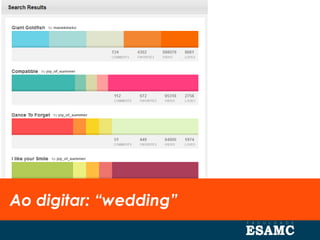 Ao digitar: “wedding”
 