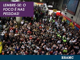 LEMBRE-SE: O
FOCO É NAS
PESSOAS!
 