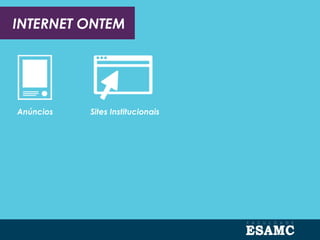 INTERNET ONTEM
Anúncios Sites Institucionais
 