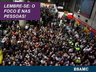 LEMBRE-SE: O
FOCO É NAS
PESSOAS!
 