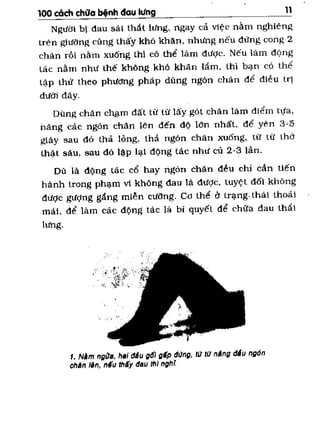 100 CÁCH CHỮA  BỆNH ĐAU LƯNG
