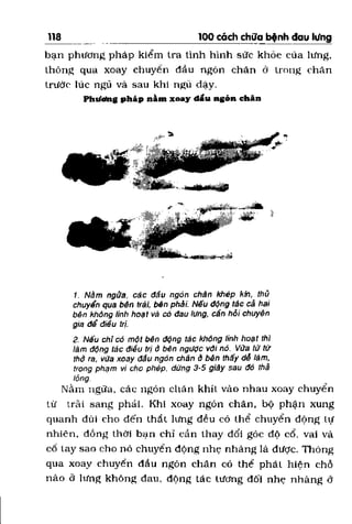 100 CÁCH CHỮA  BỆNH ĐAU LƯNG