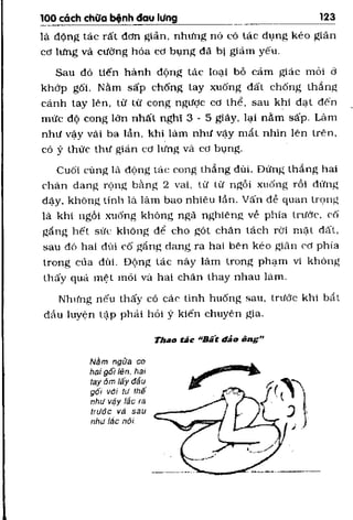 100 CÁCH CHỮA  BỆNH ĐAU LƯNG