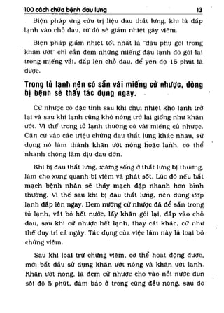 100 CÁCH CHỮA  BỆNH ĐAU LƯNG