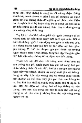 100 CÁCH CHỮA  BỆNH ĐAU LƯNG