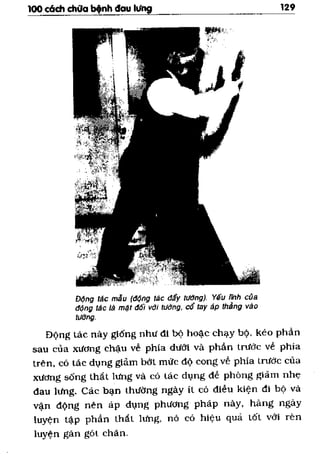 100 CÁCH CHỮA  BỆNH ĐAU LƯNG