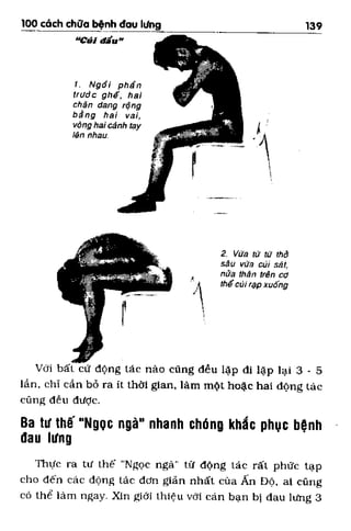 100 CÁCH CHỮA  BỆNH ĐAU LƯNG