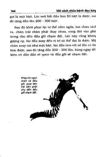 100 CÁCH CHỮA  BỆNH ĐAU LƯNG