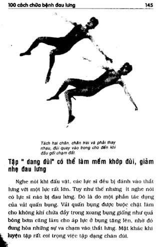 100 CÁCH CHỮA  BỆNH ĐAU LƯNG