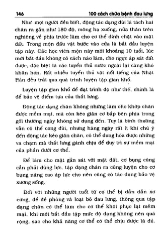 100 CÁCH CHỮA  BỆNH ĐAU LƯNG