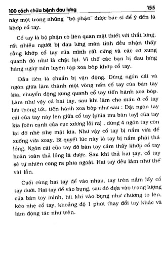 100 CÁCH CHỮA  BỆNH ĐAU LƯNG