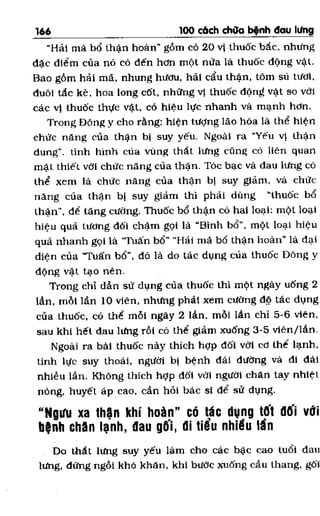 100 CÁCH CHỮA  BỆNH ĐAU LƯNG