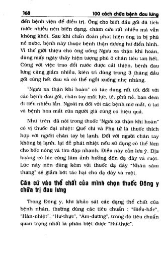 100 CÁCH CHỮA  BỆNH ĐAU LƯNG