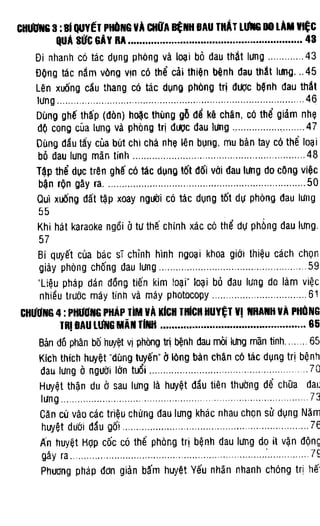 100 CÁCH CHỮA  BỆNH ĐAU LƯNG