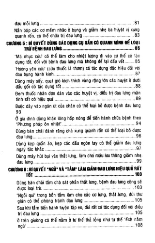100 CÁCH CHỮA  BỆNH ĐAU LƯNG