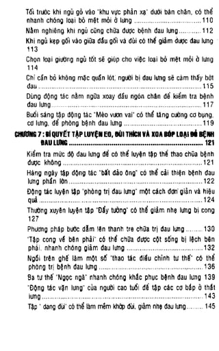 100 CÁCH CHỮA  BỆNH ĐAU LƯNG