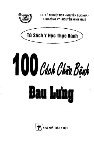 100 CÁCH CHỮA  BỆNH ĐAU LƯNG