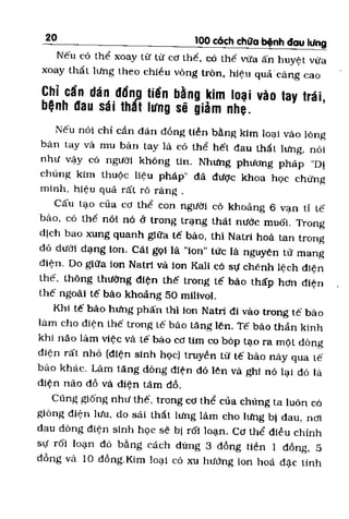 100 CÁCH CHỮA  BỆNH ĐAU LƯNG