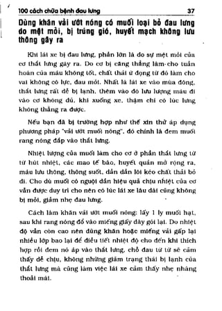 100 CÁCH CHỮA  BỆNH ĐAU LƯNG