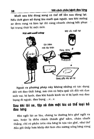 100 CÁCH CHỮA  BỆNH ĐAU LƯNG