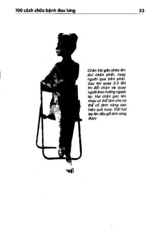 100 CÁCH CHỮA  BỆNH ĐAU LƯNG