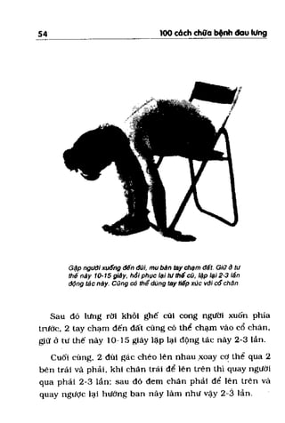 100 CÁCH CHỮA  BỆNH ĐAU LƯNG