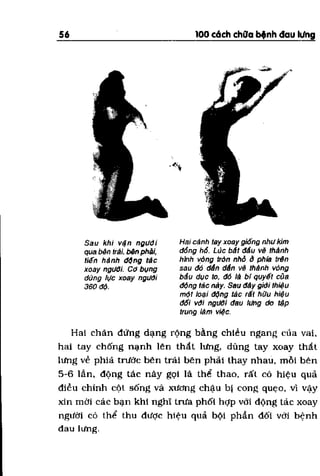 100 CÁCH CHỮA  BỆNH ĐAU LƯNG