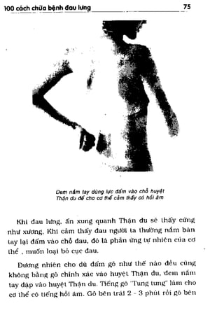 100 CÁCH CHỮA  BỆNH ĐAU LƯNG