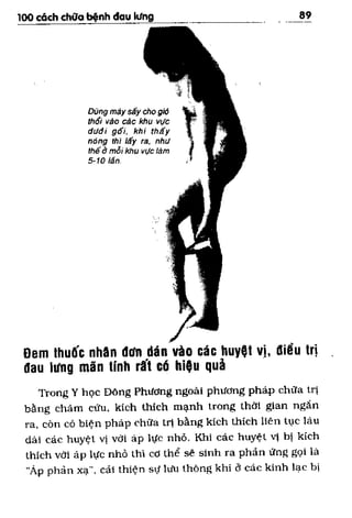100 CÁCH CHỮA  BỆNH ĐAU LƯNG