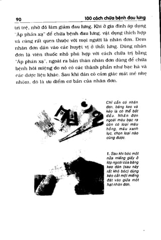 100 CÁCH CHỮA  BỆNH ĐAU LƯNG