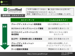 /
GOOD FIND
http://www.goodfind.jp/ SLOGAN Inc.
 